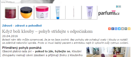 Když bolí klouby – pohyb střídejte s odpočinkem