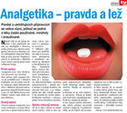 Analgetika – pravda a lež