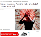 Káva a migréna: Pomáhá nebo zhoršuje? Jak to máte vy?